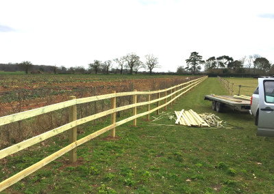Post and Rail fencing